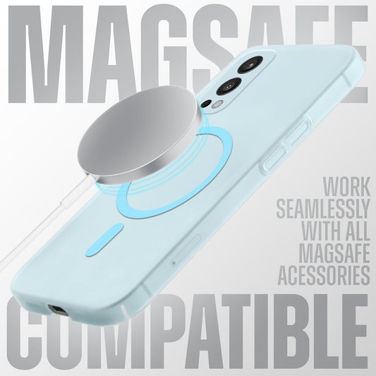 Sleek Frosted Matte Hard Back Cover With MagSafe Compatible Back Case for OnePlus Nord 2