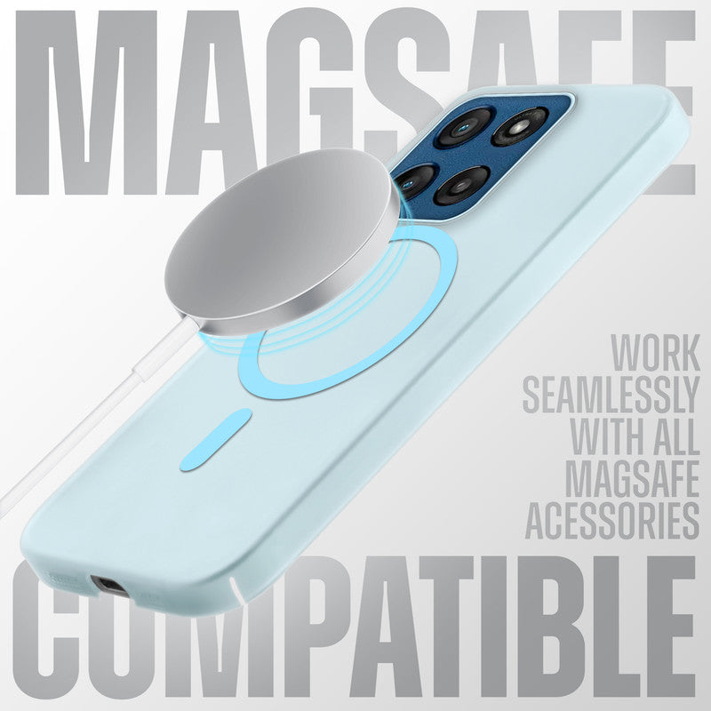 Frosted Slim Wireless Charging Support Case For Motorola Edge 60 Stylus 5G