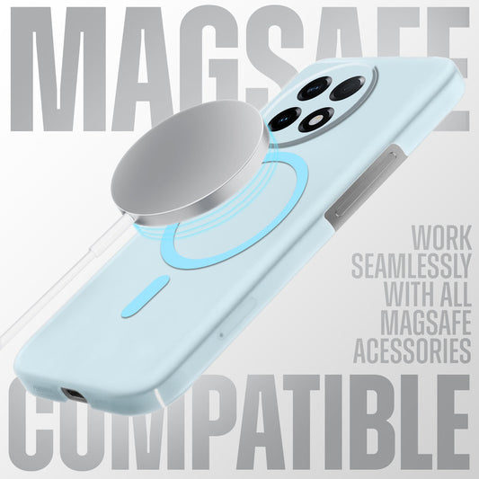 Sleek Frosted Matte Hard Back Cover With MagSafe Compatible Back Case for OnePlus 11 5G