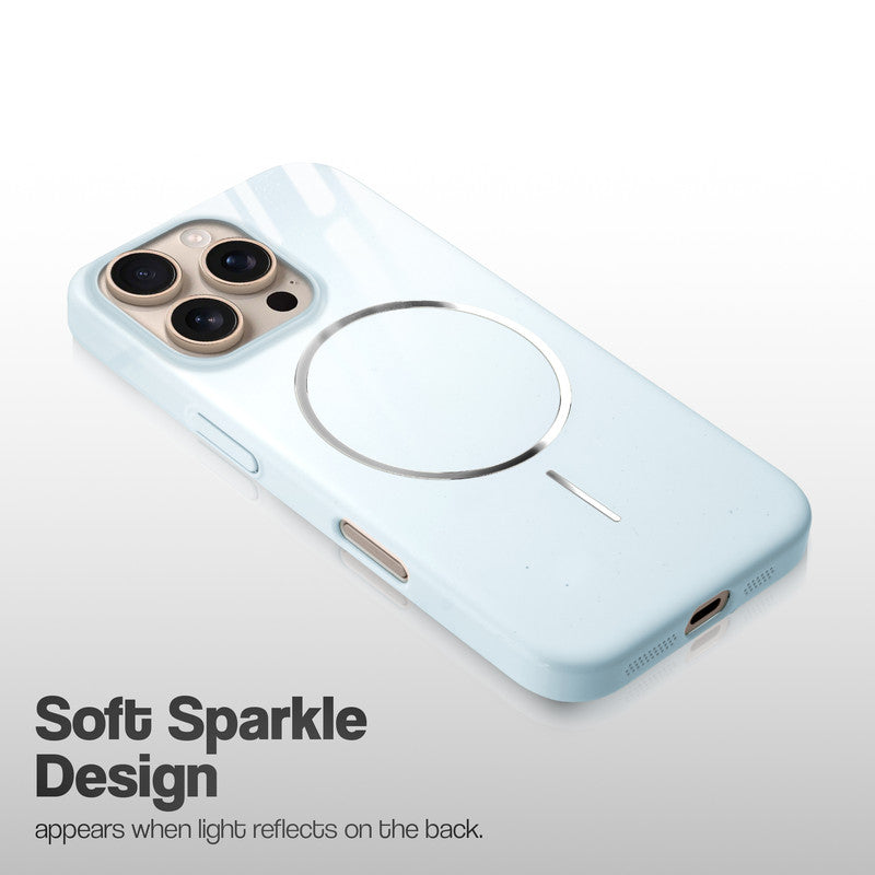 Smooth & Shiny Glossy Hard Back Cover Case For Apple iPhone 16 Pro With Wireless Charging Support Support