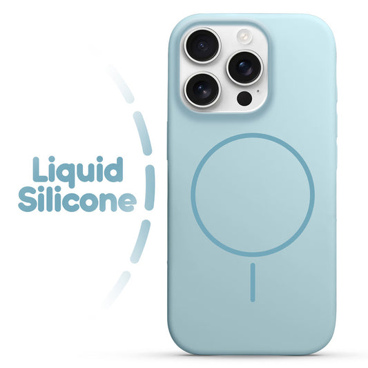 Cloud Feel Silicone Case for Apple iPhone 15 Pro Max – Supports Wireless Charging