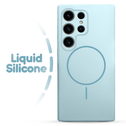 Cloud Feel Silicone Case for Samsung S24 Ultra 5G – Supports Wireless Charging