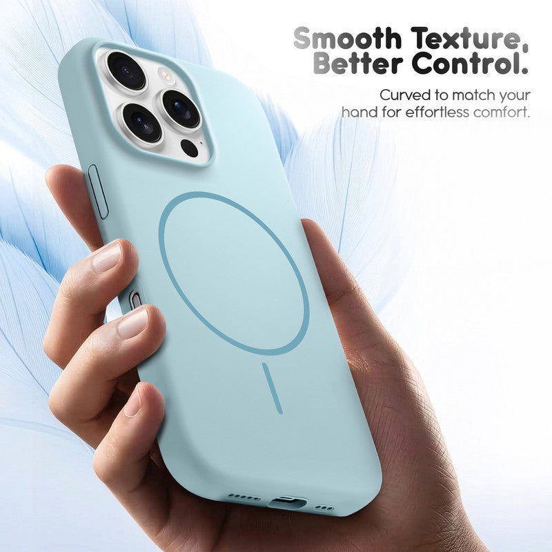 Cloud Feel Silicone Case for Apple iPhone 16 Pro – Supports Wireless Charging