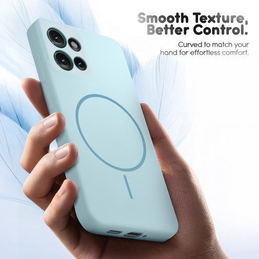 Cloud Feel Silicone Case for Motorola Moto Edge 50 5G – Supports Wireless Charging
