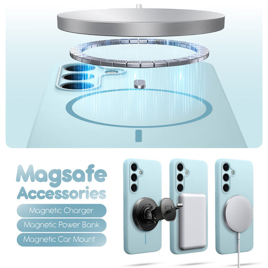 Cloud Feel Silicone Case for Samsung S24 Plus 5G – Supports Wireless Charging