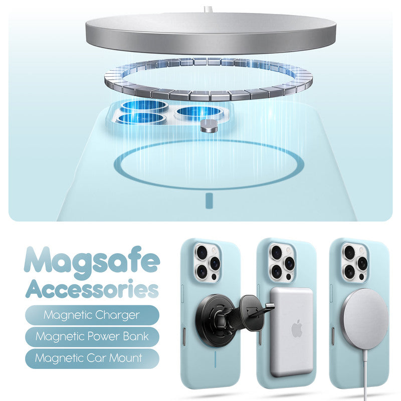 Cloud Feel Silicone Case for Apple iPhone 16 Pro – Supports Wireless Charging