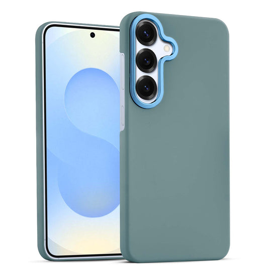 Stone Like Matte Finish Back Case for Samsung S25 5G , Detachable Camera Ring
