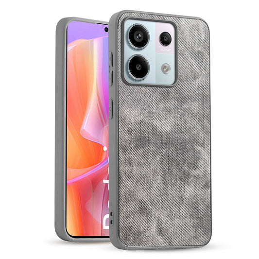 Classic Denim Finish Back Case for Redmi Note 13 Pro 5G with Raised Camera Edges & Micro-Fiber Lining