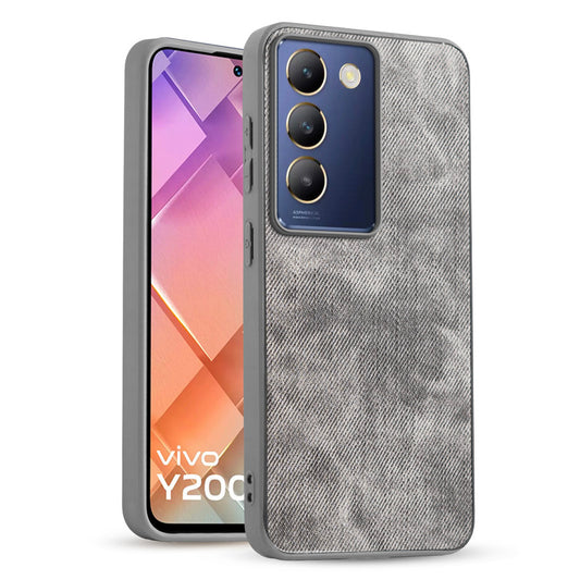 Classic Denim Finish Back Case for Vivo Y200e 5G