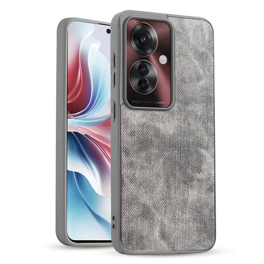 Classic Denim Finish Back Case for Oppo F25 Pro 5G
