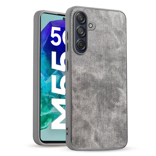 Classic Denim Finish Back Case for Samsung M55 5G
