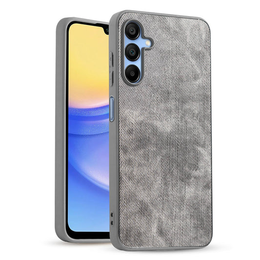 Classic Denim Finish Back Case for Samsung A15 5G with Raised Camera Edges & Micro-Fiber Lining