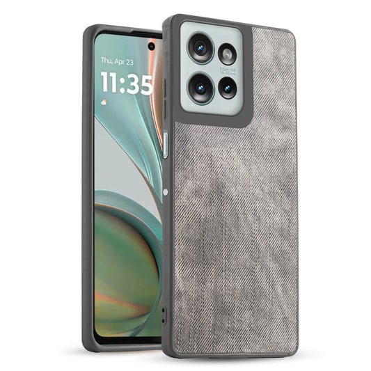 Classic Denim Finish Back Case for Motorola G75 5G