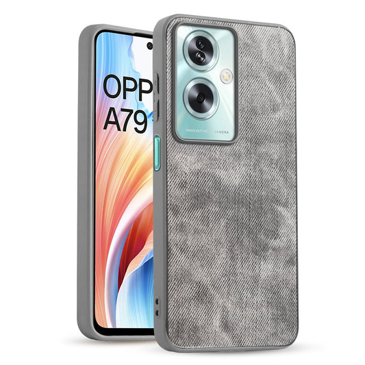 Classic Denim Finish Back Case for Oppo A79 5G