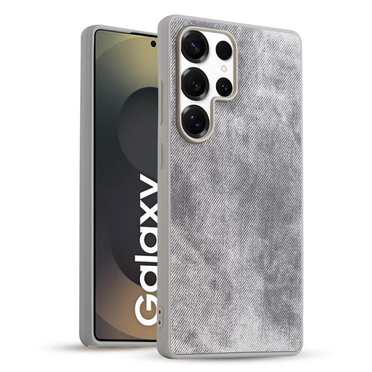 Classic Denim Finish Back Case for Samsung S25 Ultra 5G with Raised Camera Edges & Micro-Fiber Lining