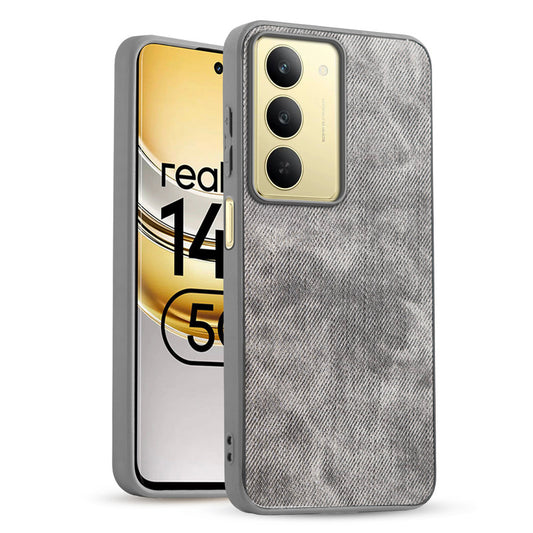 Classic Denim Finish Back Case for Realme 14x 5G