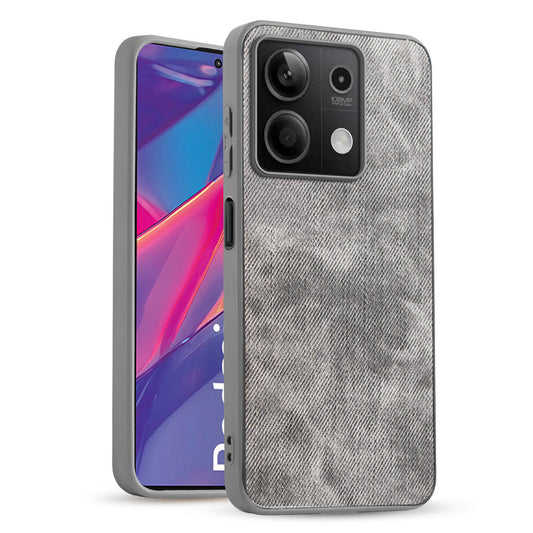 Classic Denim Finish Back Case for Redmi Note 13 5G with Raised Camera Edges & Micro-Fiber Lining