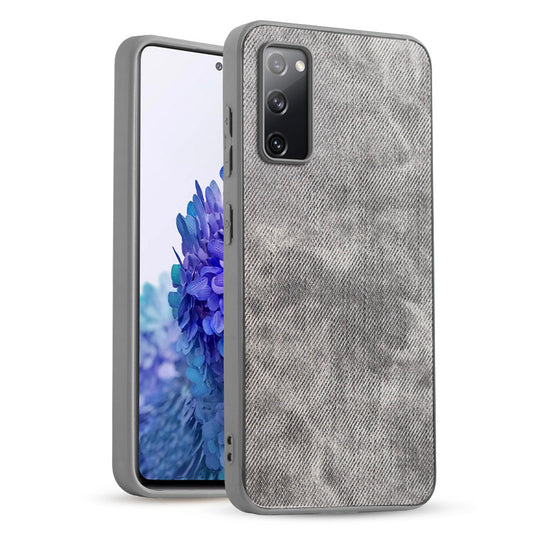 Classic Denim Finish Back Case for Samsung S20 FE 5G with Raised Camera Edges & Micro-Fiber Lining