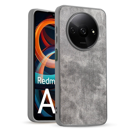 Classic Denim Finish Back Case for Redmi A3 2024