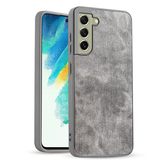 Classic Denim Finish Back Case for Samsung S21 FE 5G with Raised Camera Edges & Micro-Fiber Lining
