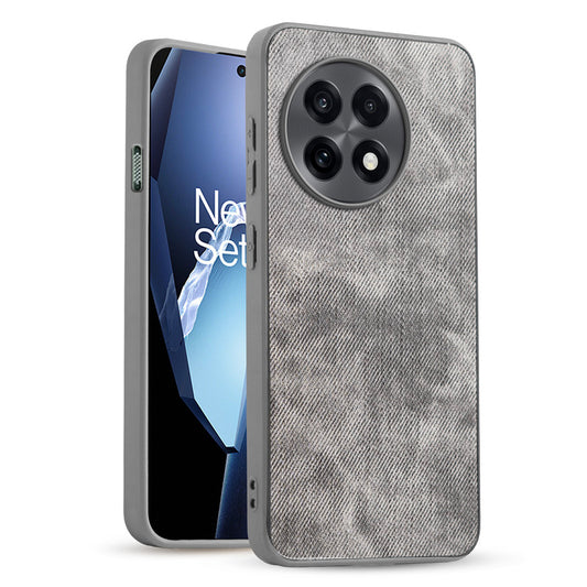 Classic Denim Finish Back Case for OnePlus 13R 5G with Raised Camera Edges & Micro-Fiber Lining