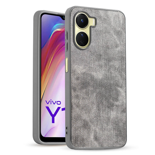 Classic Denim Finish Back Case for Vivo Y16