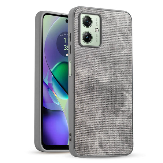 Classic Denim Finish Back Case for Motorola Moto G54 5G with Raised Camera Edges & Micro-Fiber Lining