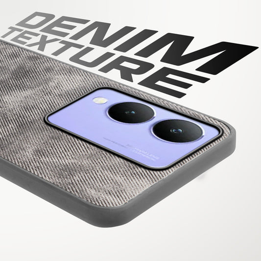 Classic Denim Finish Back Case for Vivo Y17s