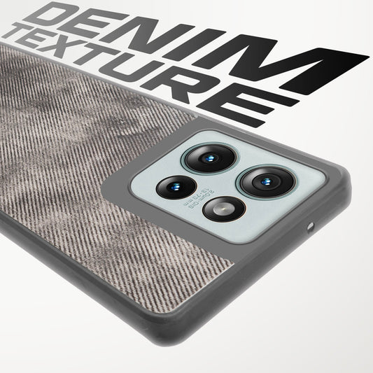 Classic Denim Finish Back Case for Motorola G75 5G