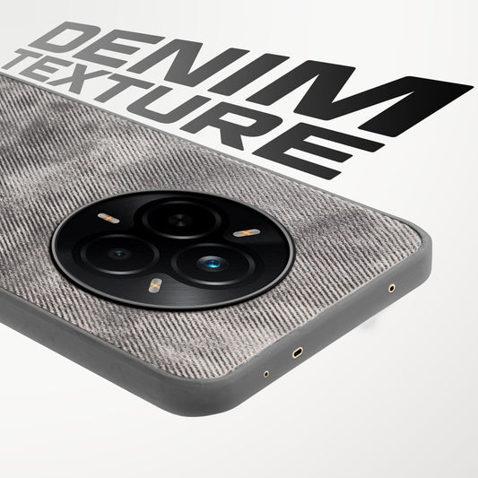 Denim Jeans Cloth Back Cover Case for Realme 14 Pro 5G