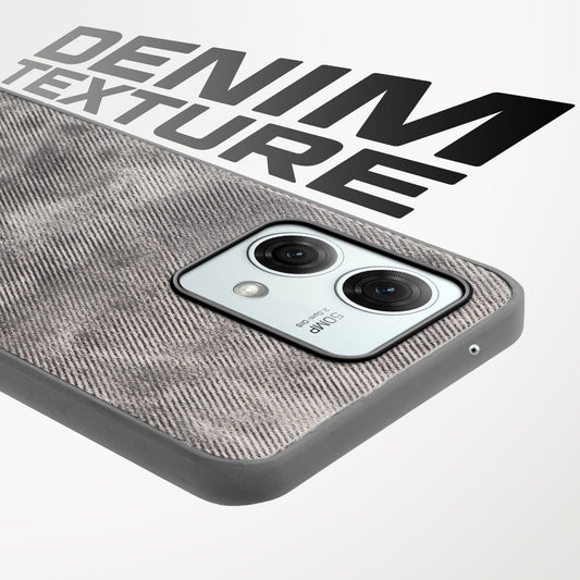 Classic Denim Finish Back Case for Motorola Moto G84 5G with Raised Camera Edges & Micro-Fiber Lining