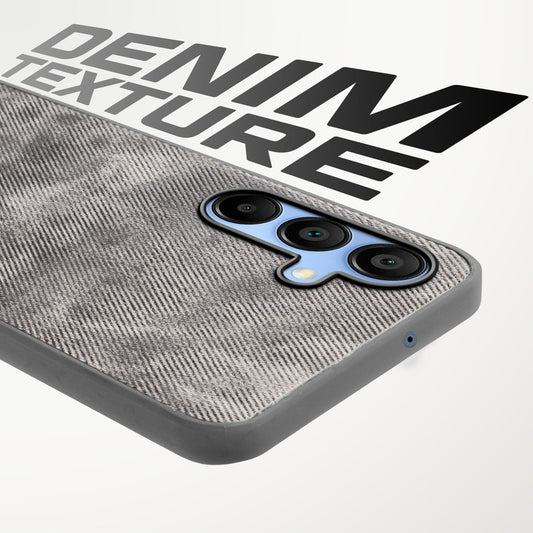 Classic Denim Finish Back Case for Samsung A15 5G with Raised Camera Edges & Micro-Fiber Lining