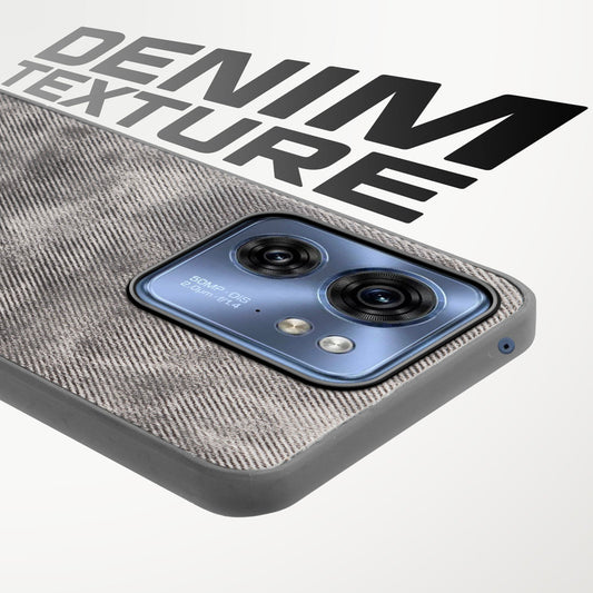 Classic Denim Finish Back Case for Motorola Moto Edge 40 5G