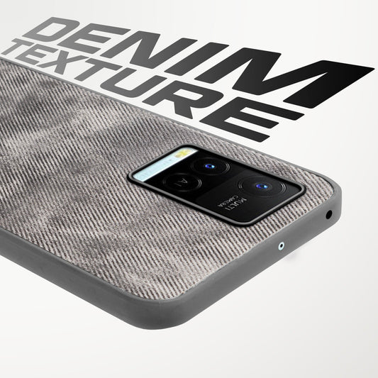 Classic Denim Finish Back Case for Vivo Y21 2021