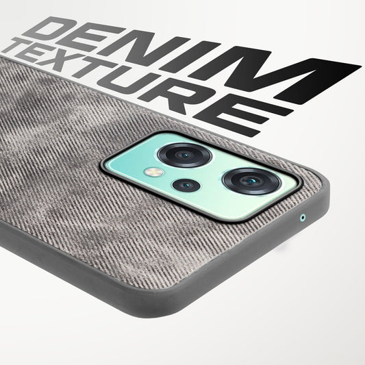 Classic Denim Finish Back Case for OnePlus Nord CE 2 Lite 5G with Raised Camera Edges & Micro-Fiber Lining