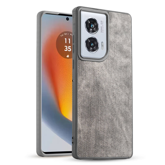 Classic Denim Finish Back Case for Motorola Moto G96 5G