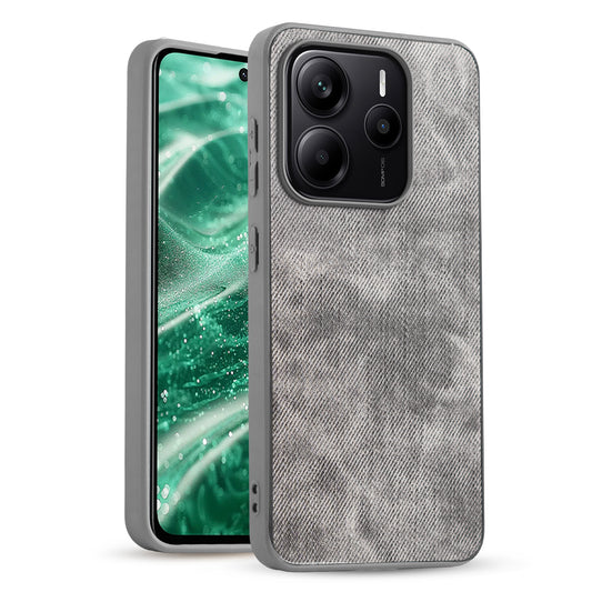 Classic Denim Finish Back Case for Redmi Note 14 SE 5G with Raised Camera Edges & Micro-Fiber Lining