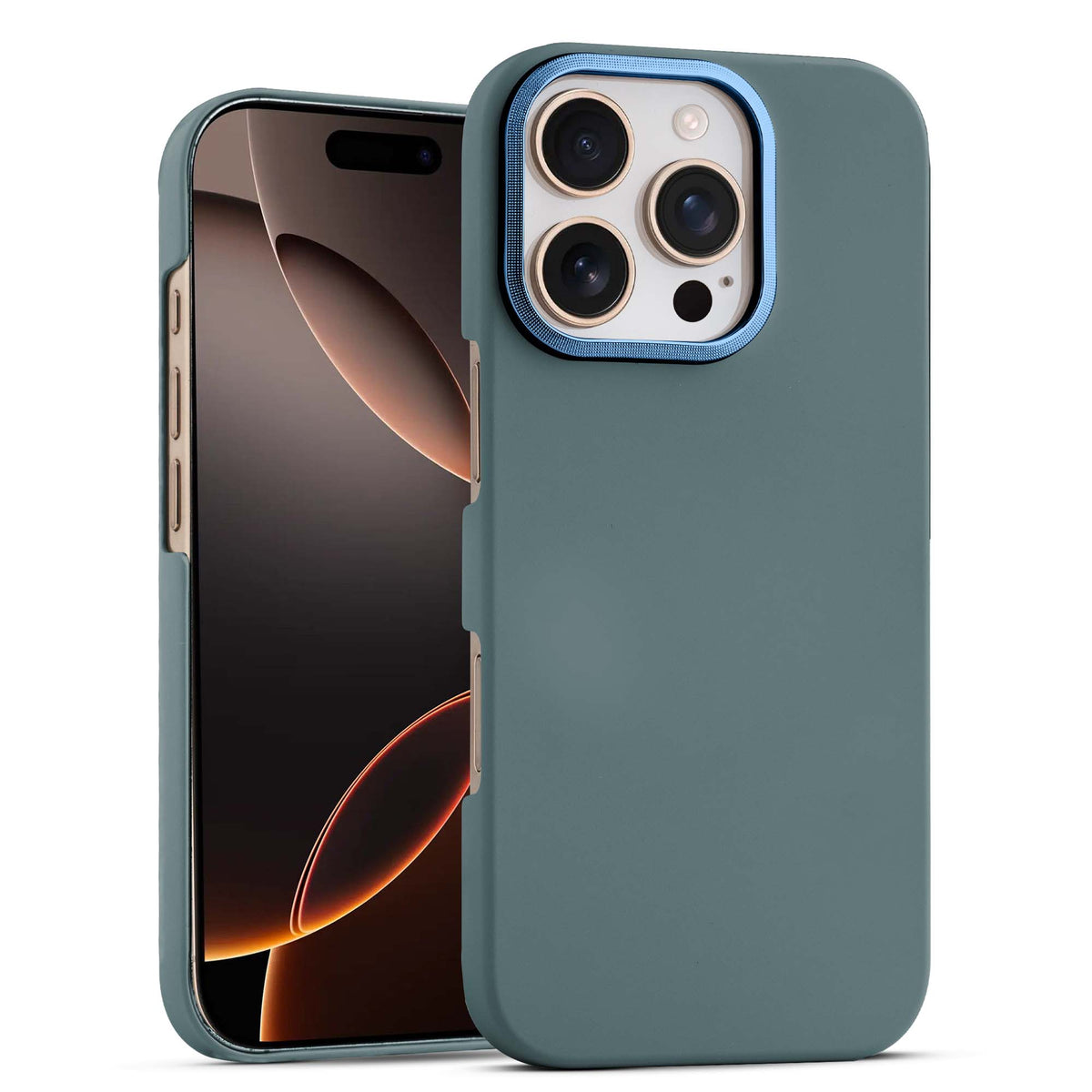 Detachable Ring Matte Case for Apple iPhone 16 Pro
