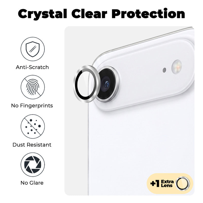 Camera Lens Protector For Apple iPhone 17 Air, HD Clear Lens Guard (2 Camera Rings)