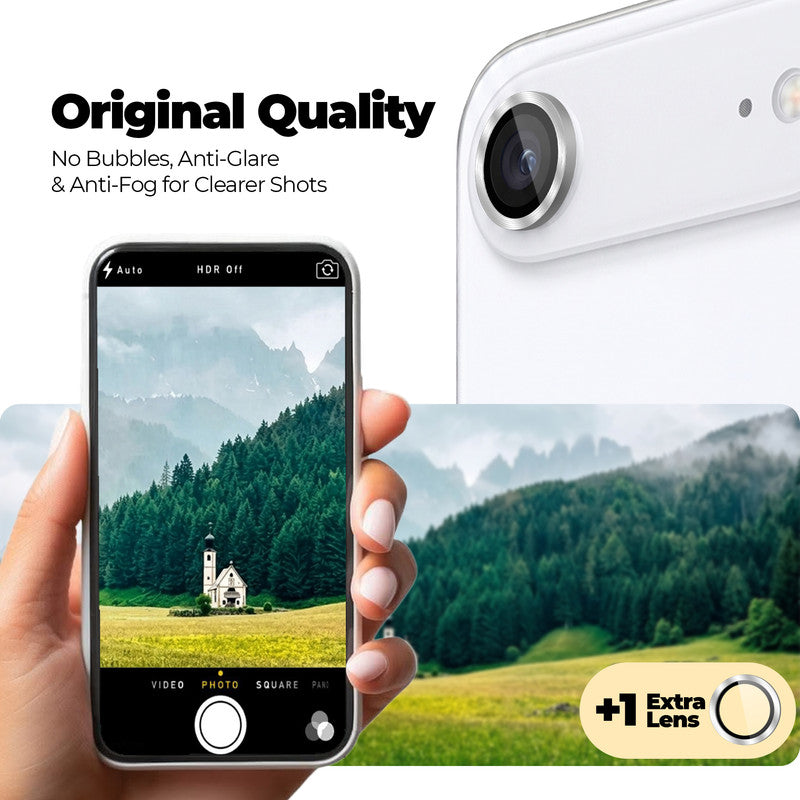 Camera Lens Protector For Apple iPhone 17 Air, HD Clear Lens Guard (2 Camera Rings)