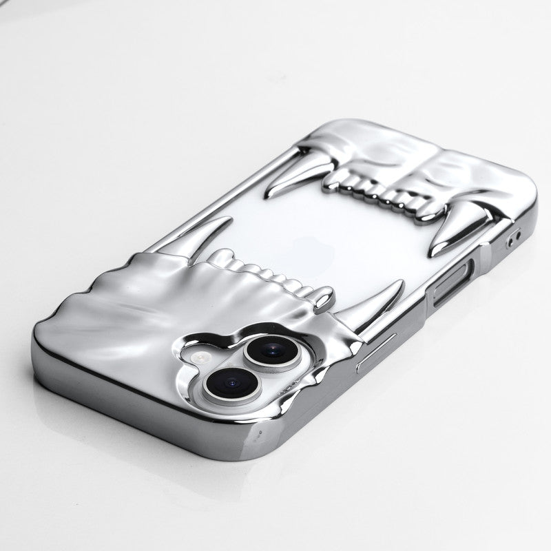 3D Tiger Fang Back Case for Apple iPhone 16 Plus, A Wild and Fearless Vibe