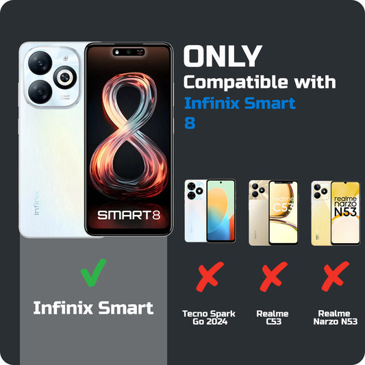 Liquid Silicone Comfort Grip Soft Touch Matte TPU Case for Infinix Smart 8