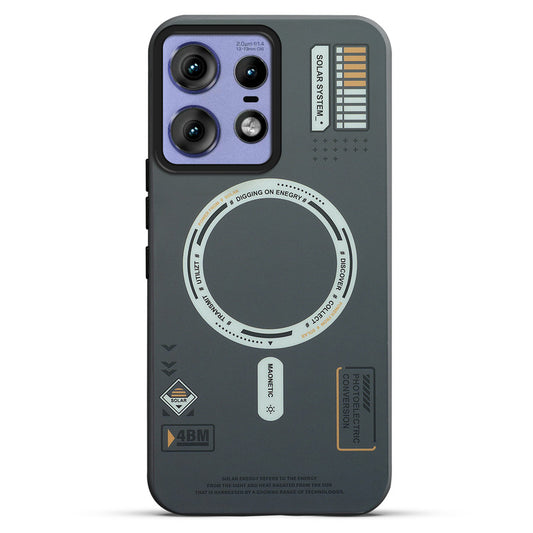 Mechanical Circuit Print Hard Back Cover For Motorola Edge 50 Pro 5G