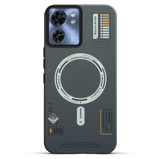 Mechanical Circuit Print Hard Back Cover For Motorola Edge 40 5G