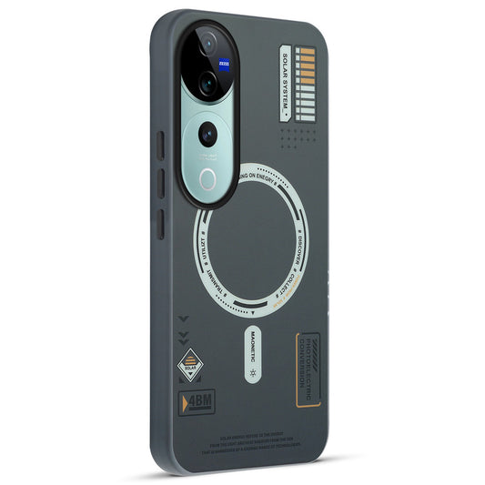 Mechanical Circuit Print Hard Back Cover For Vivo V40 Pro 5G