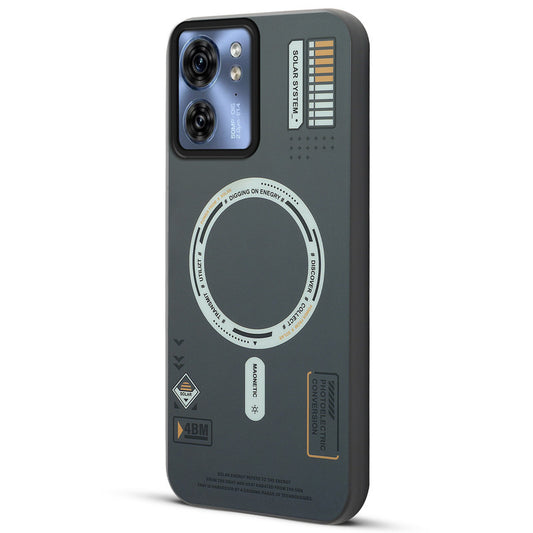 Mechanical Circuit Print Hard Back Cover For Motorola Edge 40 5G