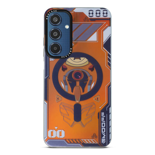 Colorful Reflective Circuit Prints Hard Back Protector Case For Samsung M35 5G