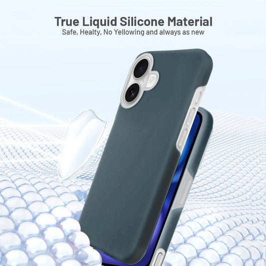 Smooth Touch Soft Silicone Back Case for Apple iPhone 16 with Camera Protection for a Sleek and Stylish Look