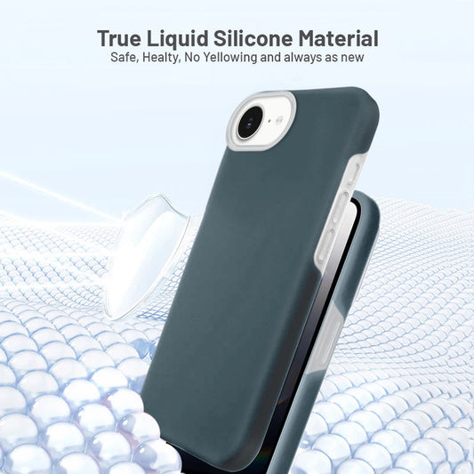 Smooth Touch Soft Silicone Back Case for Apple iPhone 16e with Camera Protection for a Sleek and Stylish Look