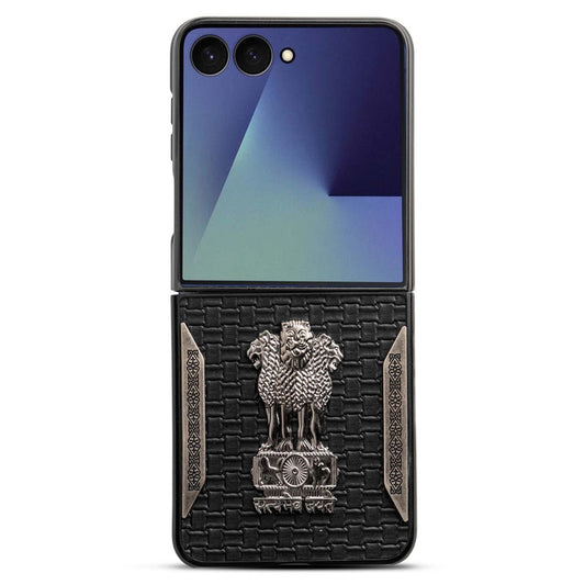 Designer Back Case Inspired by Satyamev Jayate, Textured Surface & Soft Inner Fabric for Samsung Z Flip 7